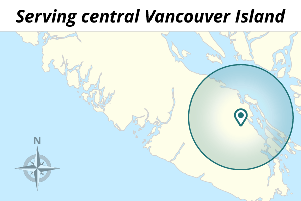 Servicing Nanaimo, Central Vancouver Island, Gabriola and the Gulf Islands, Parksville, Qualicum Beach, Ladysmith, Duncan and more!